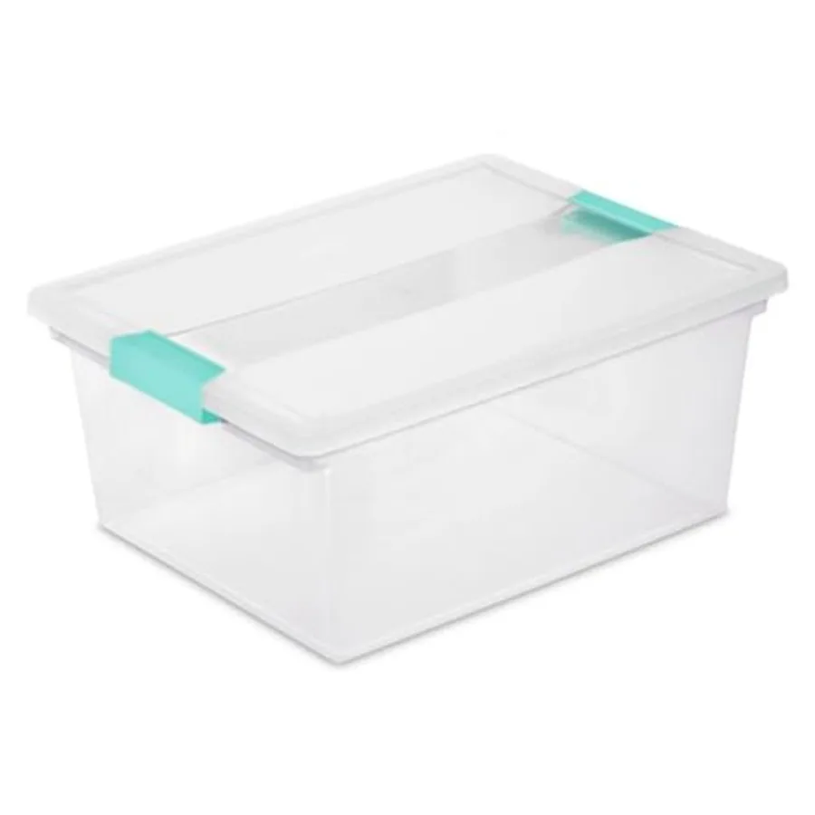Clip Box, Stackable Plastic Storage Bins w/ Latching Lids, 18.7 Gal - Heavy-Duty Organizing Containers for Home, Closet, Bathro
Clip Box, Stackable Plastic Storage Bins w/ Latching Lids, 18.7 Gal - Heavy-Duty Organizing Containers for Home, Closet, Bathro