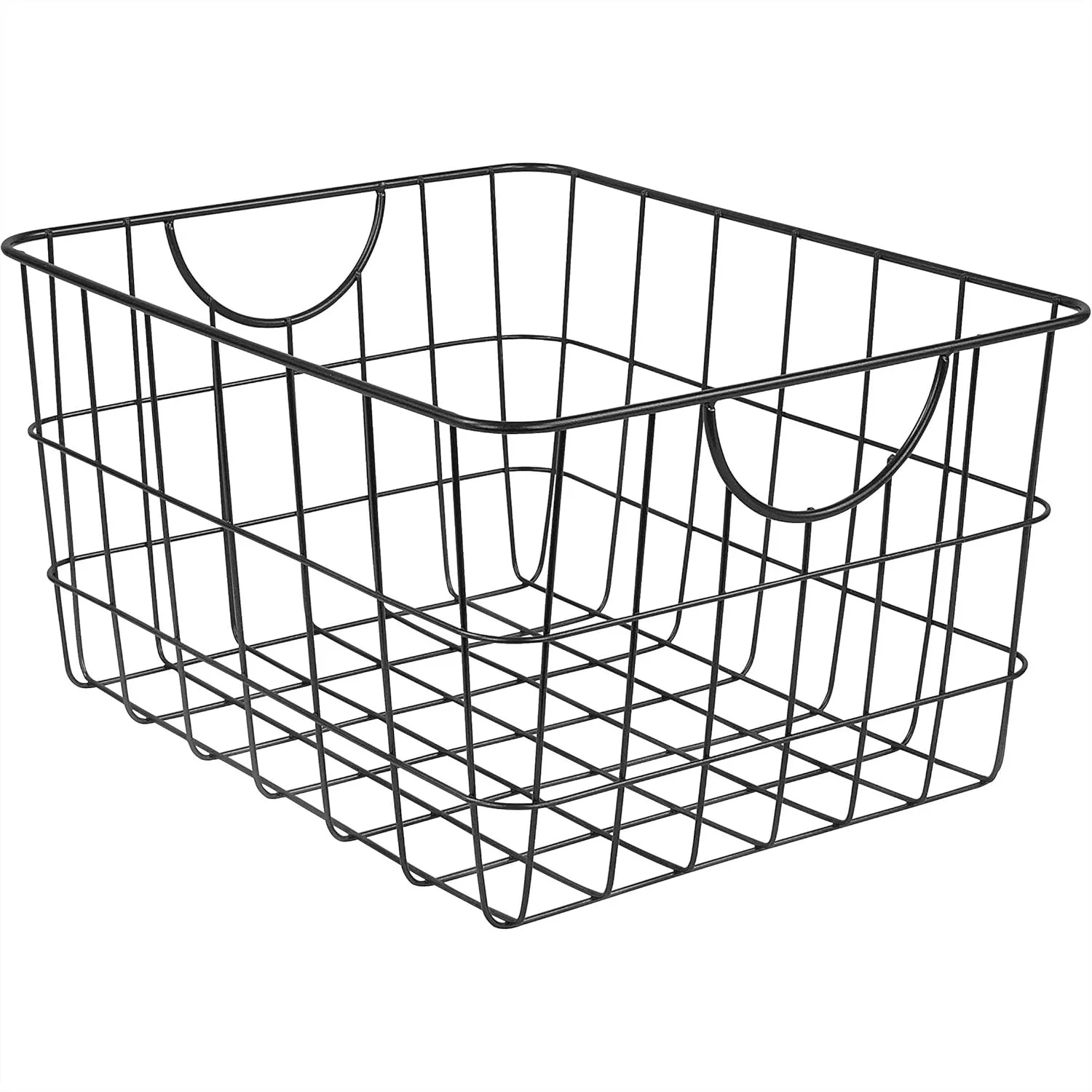 Large Wire Basket with Handle for Kitchen Pantry Closet Garage Storage, Steel Organizer Bin
Large Wire Basket with Handle for Kitchen Pantry Closet Garage Storage, Steel Organizer Bin