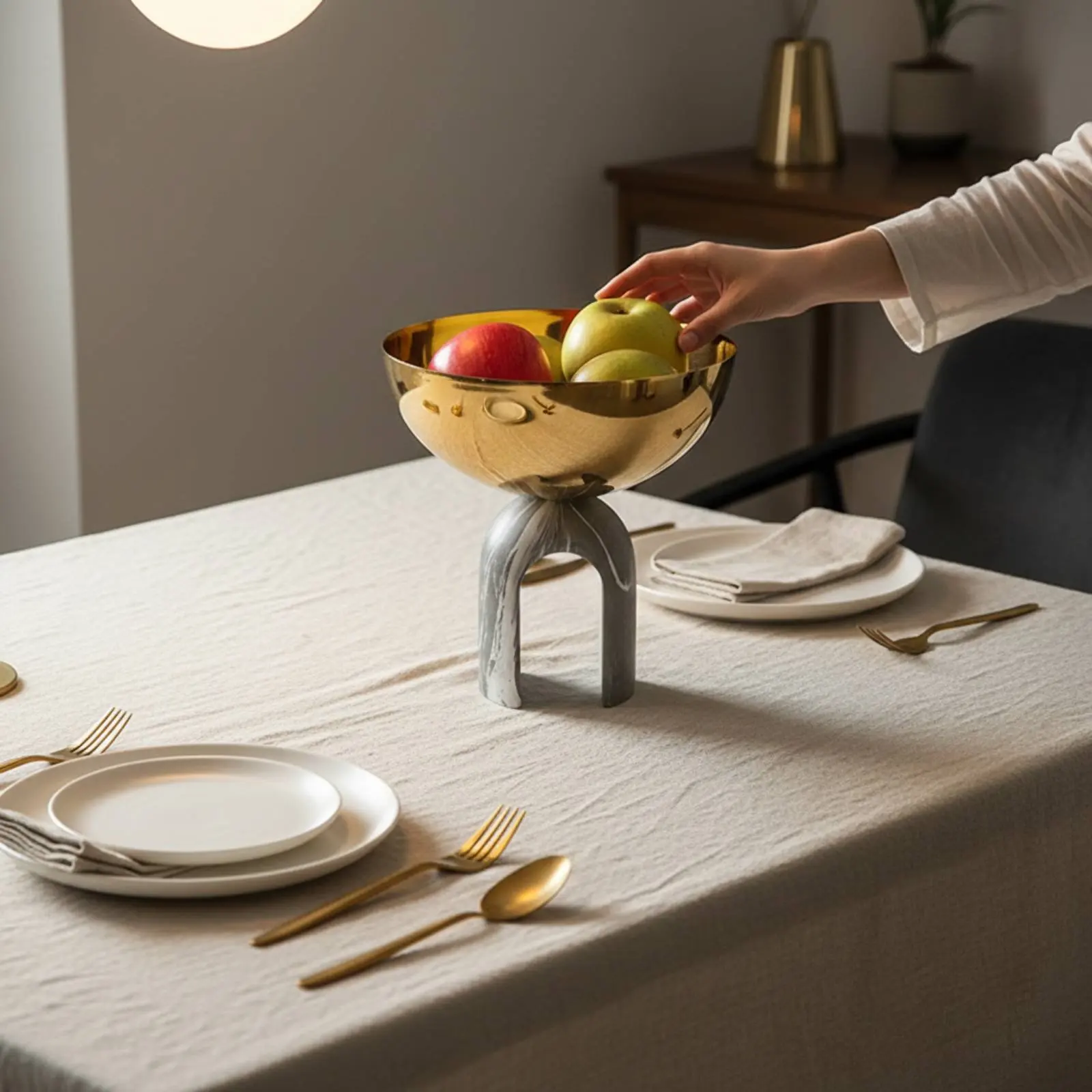 Arch Base Fruit Basin Brightness Luxury Faux Marble Fruit Holder House Decoration Artistic Design for Entryway
Arch Base Fruit Basin Brightness Luxury Faux Marble Fruit Holder House Decoration Artistic Design for Entryway