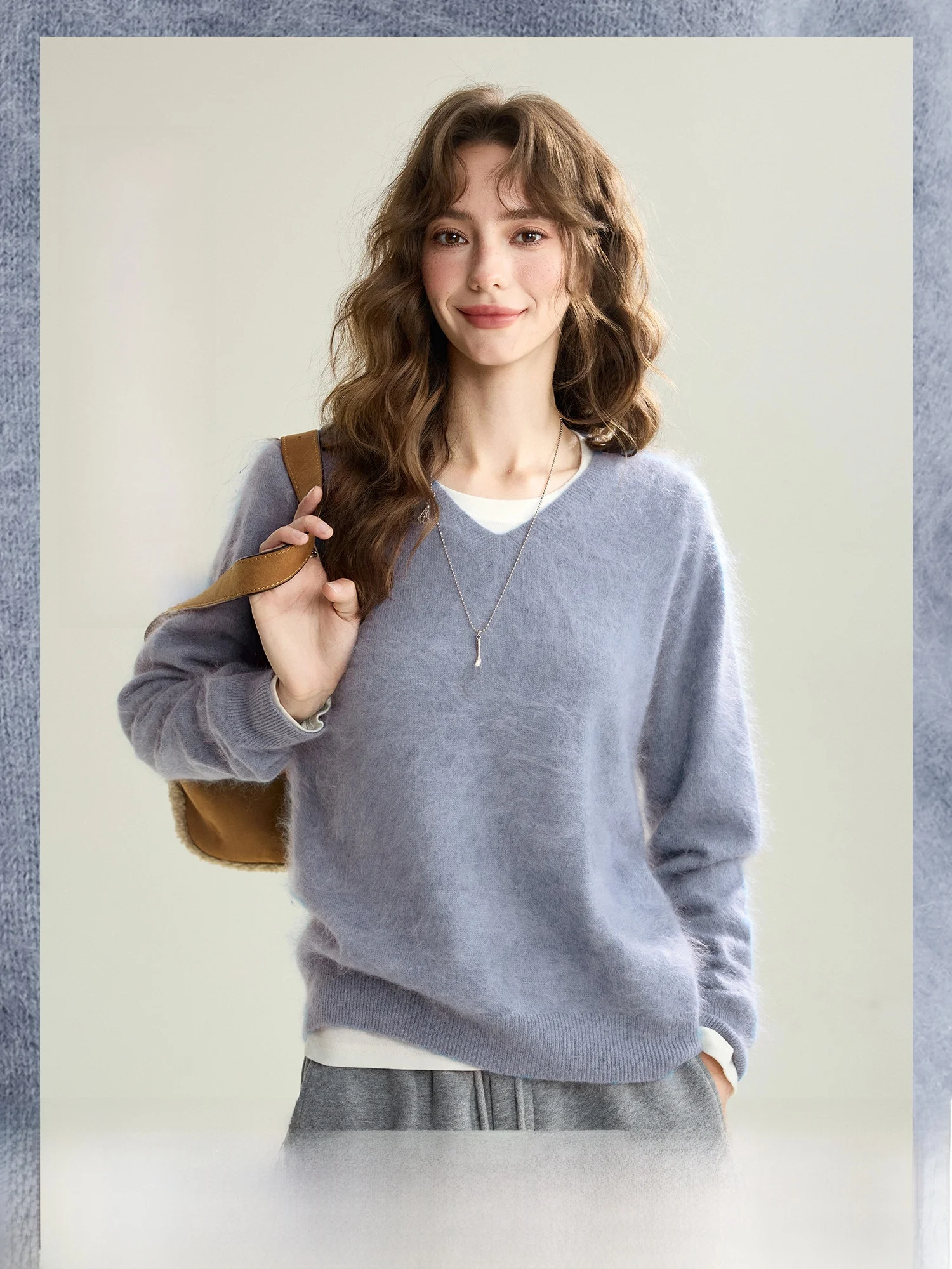 NAGUAGU Pumpkin Valley Velvet Fog Warm Environment 00% Camere Sl One-Piece Brued Knitted Sweater Women's Sweater
NAGUAGU Pumpkin Valley Velvet Fog Warm Environment 00% Camere Sl One-Piece Brued Knitted Sweater Women's Sweater