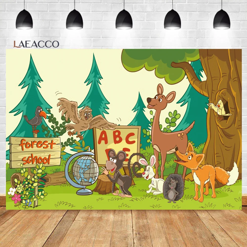 Laeacco Jungle Safari Backdrop Cartoon Forest Animals Theme Party Wild Tropical Kids Birthday Portrait Photography Background
Laeacco Jungle Safari Backdrop Cartoon Forest Animals Theme Party Wild Tropical Kids Birthday Portrait Photography Background