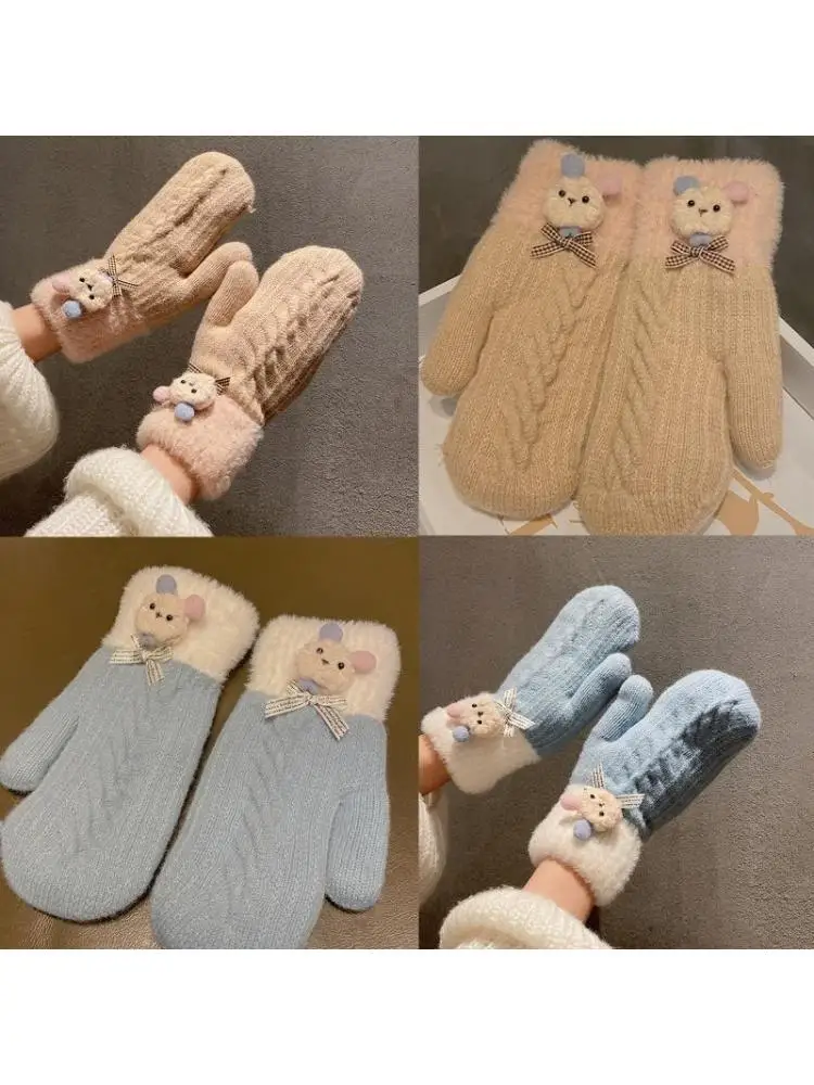 652F Cartoon Plush Gloves Full Finger Bunny Mittens Knitted Winter Gloves for Riding
652F Cartoon Plush Gloves Full Finger Bunny Mittens Knitted Winter Gloves for Riding