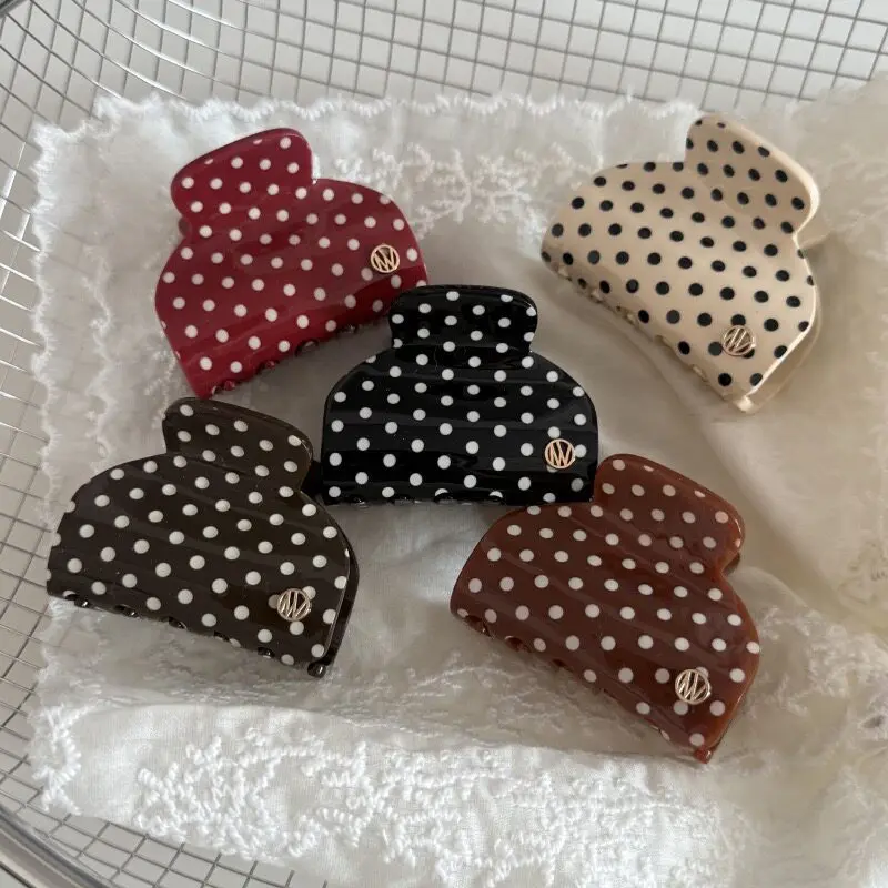 Medium Polka Dot Hair Claw Clip Retro French Style Half Up Back of Head Shark Clip for Bun Elegant Lightweight Daily
Medium Polka Dot Hair Claw Clip Retro French Style Half Up Back of Head Shark Clip for Bun Elegant Lightweight Daily