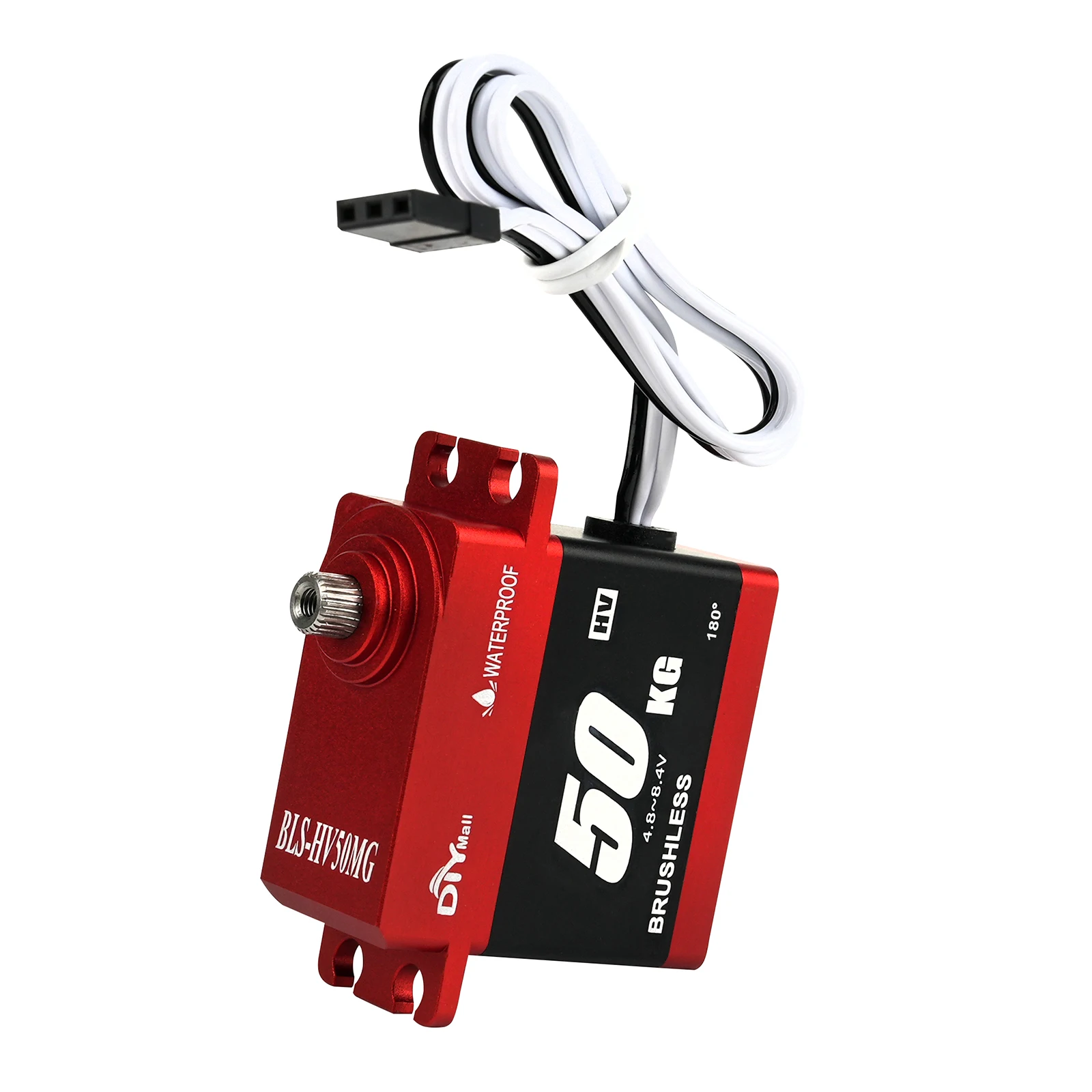 BLS-HV55MG 50KG Brushless Digital Servo 8.4V HV Metal Gear 180 270 360 Degree Waterproof Aluminum Case 1/8 1/10 RC Car Robot
BLS-HV55MG 50KG Brushless Digital Servo 8.4V HV Metal Gear 180 270 360 Degree Waterproof Aluminum Case 1/8 1/10 RC Car Robot