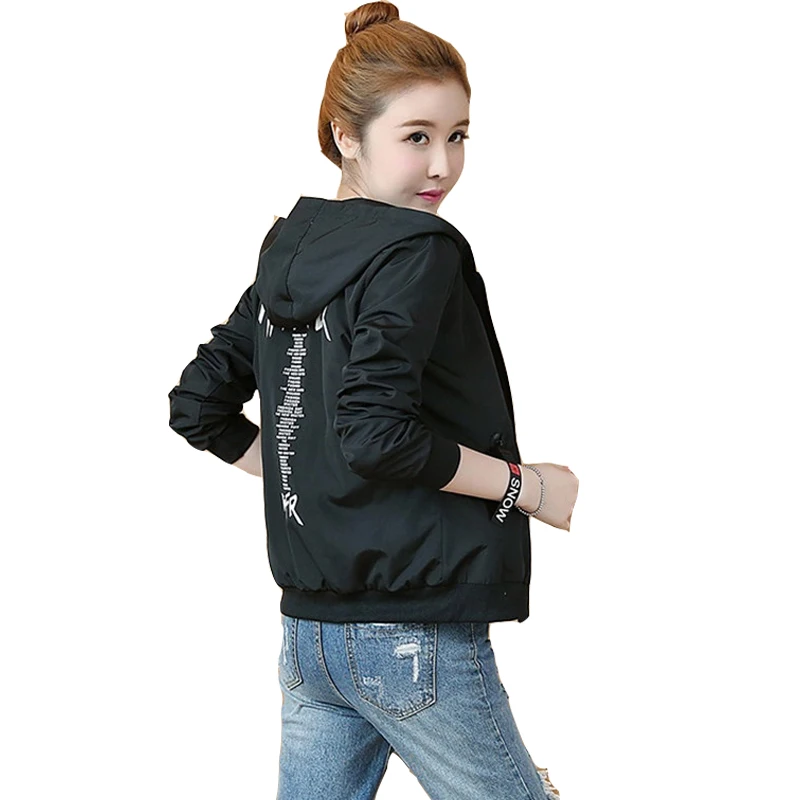 Nice Spring Autumn Women Jacket Causal Hooded Loose Windbreaker Female Basic Jackets Coats Sweater Zipper Lightweight Jackets
Nice Spring Autumn Women Jacket Causal Hooded Loose Windbreaker Female Basic Jackets Coats Sweater Zipper Lightweight Jackets