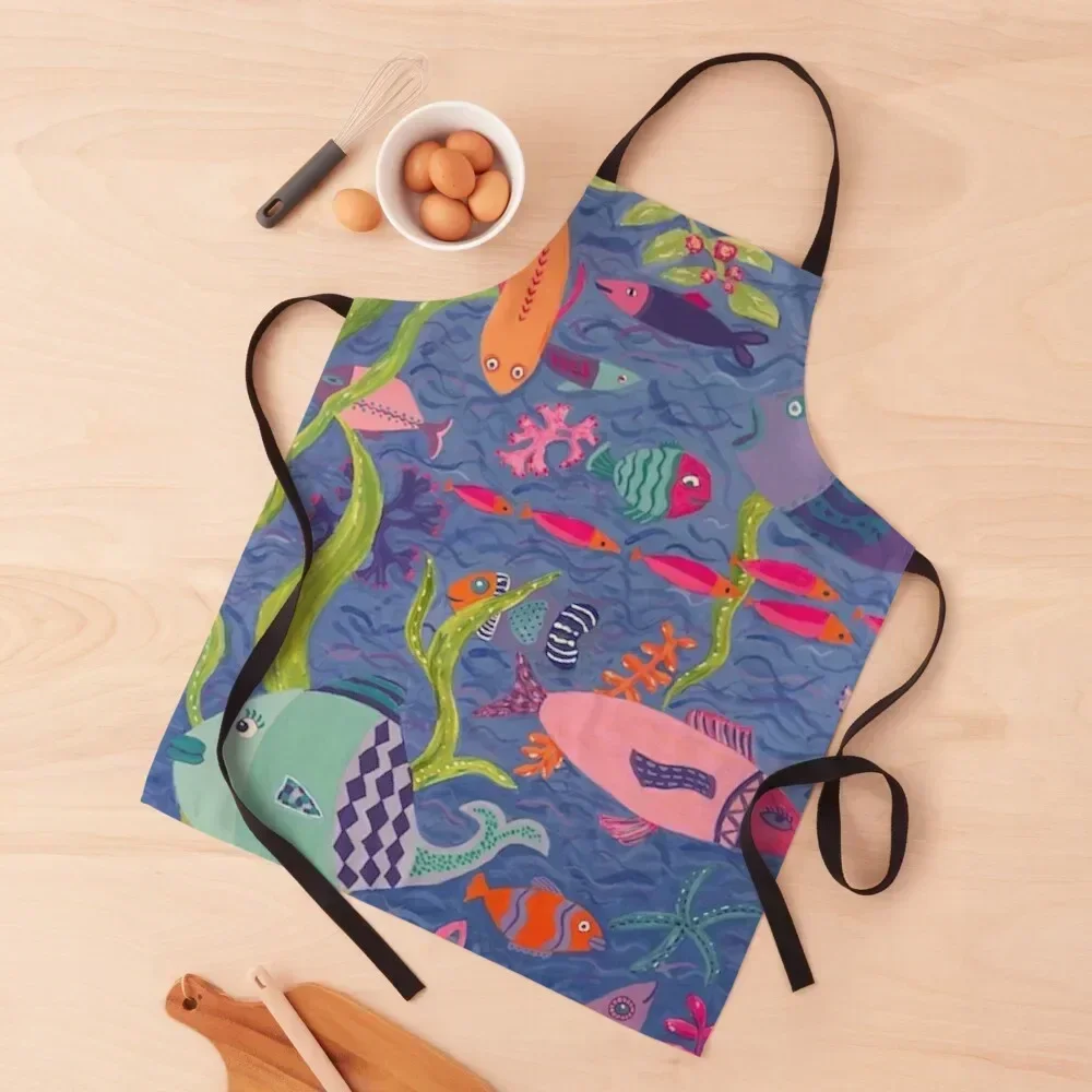 Tropical Fish by Nancy Salus Apron work ladies Camping man chef uniform beauty master Apron
Tropical Fish by Nancy Salus Apron work ladies Camping man chef uniform beauty master Apron
