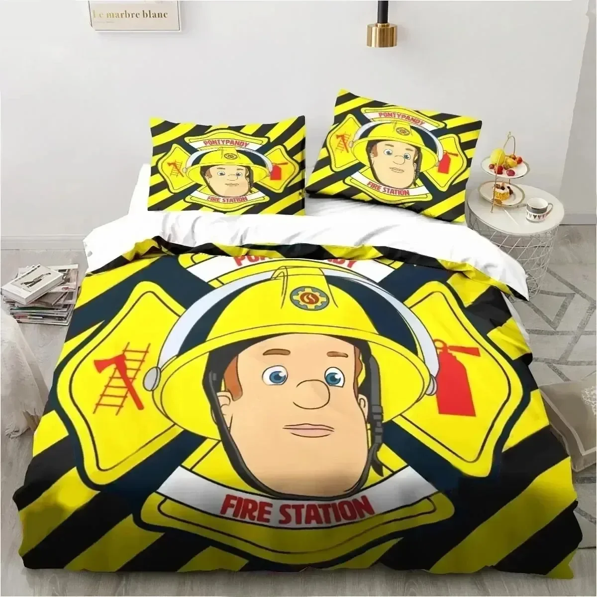 Cartoon Fireman Sam Toys 3D NEW Duvet Cover Pillowcase Bedding Set Adult Girl Bedroom Decoration Children Single Double Large
Cartoon Fireman Sam Toys 3D NEW Duvet Cover Pillowcase Bedding Set Adult Girl Bedroom Decoration Children Single Double Large