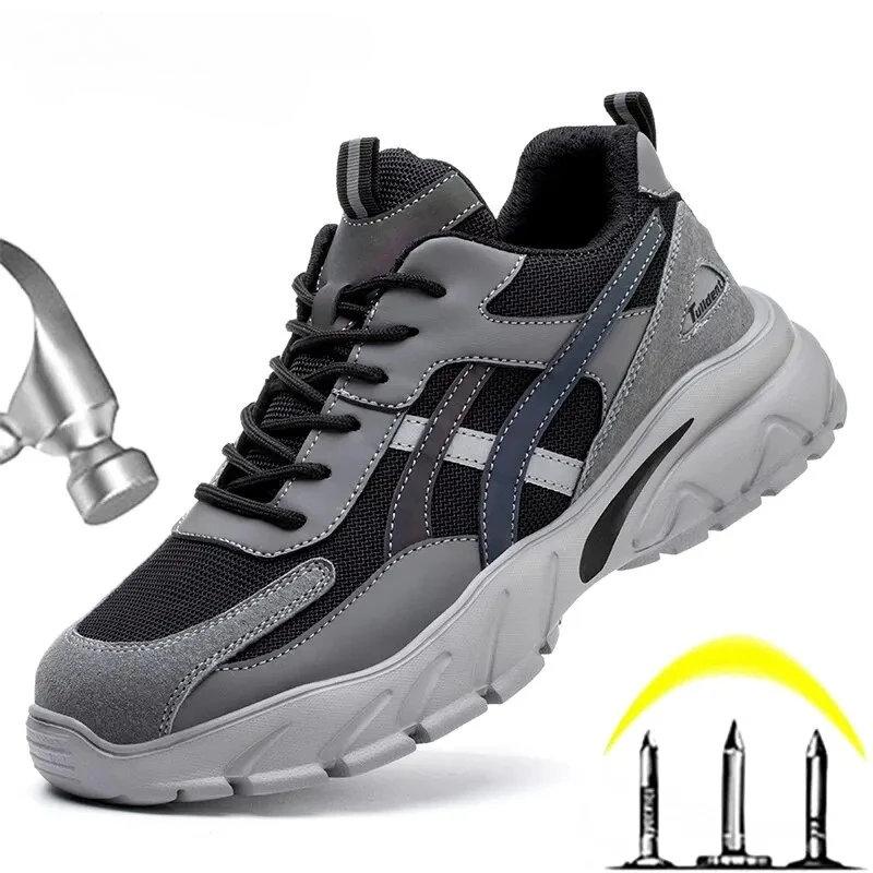 Man Safety Shoes Puncture-Proof Work Sneakers Lightweight Work Shoes Men Steel Toe Shoes Safety Boots Indestructible Shoes
Man Safety Shoes Puncture-Proof Work Sneakers Lightweight Work Shoes Men Steel Toe Shoes Safety Boots Indestructible Shoes