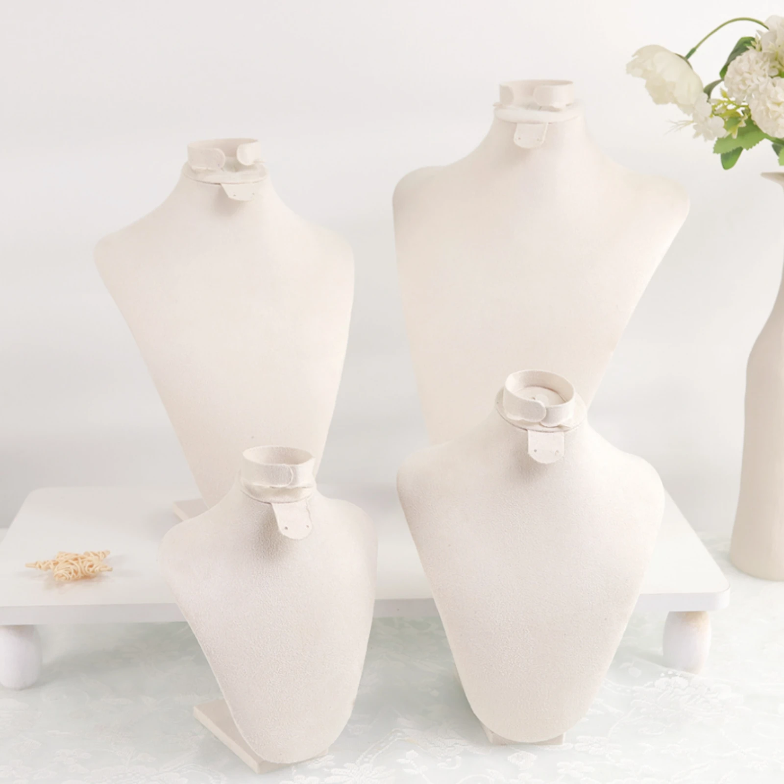 Necklace Display Bust Flat Base Jewelry Mannequin Bust Ornament Stand Multi Purpose Scratch Protection
Necklace Display Bust Flat Base Jewelry Mannequin Bust Ornament Stand Multi Purpose Scratch Protection