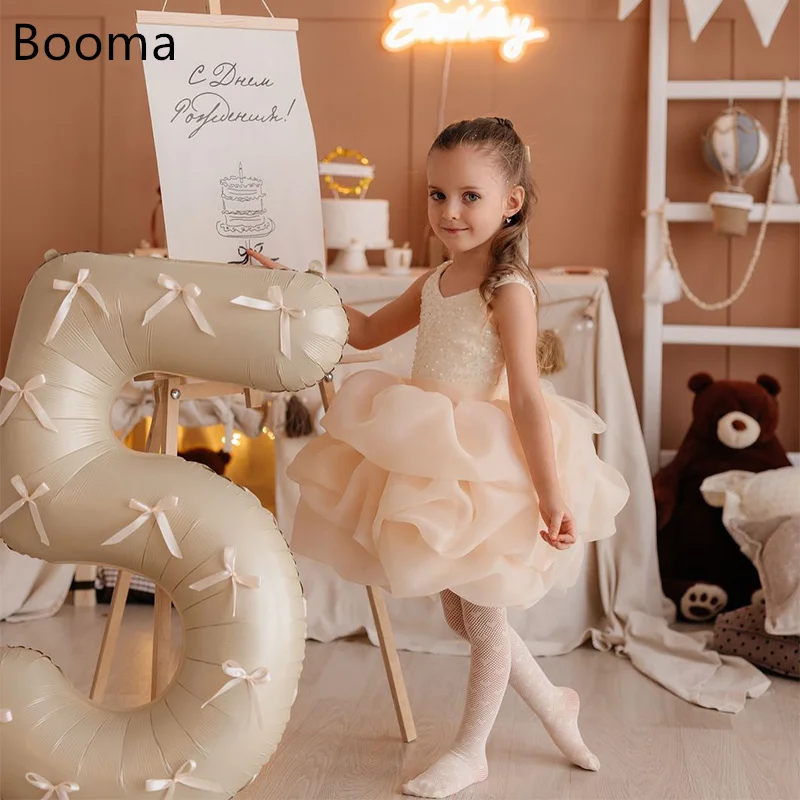 Booma Flowers A-Line Girl Dresses Wedding Party Dress for Kids Sleeveless Pleat Girls Prom Gowns Customized 2025
Booma Flowers A-Line Girl Dresses Wedding Party Dress for Kids Sleeveless Pleat Girls Prom Gowns Customized 2025