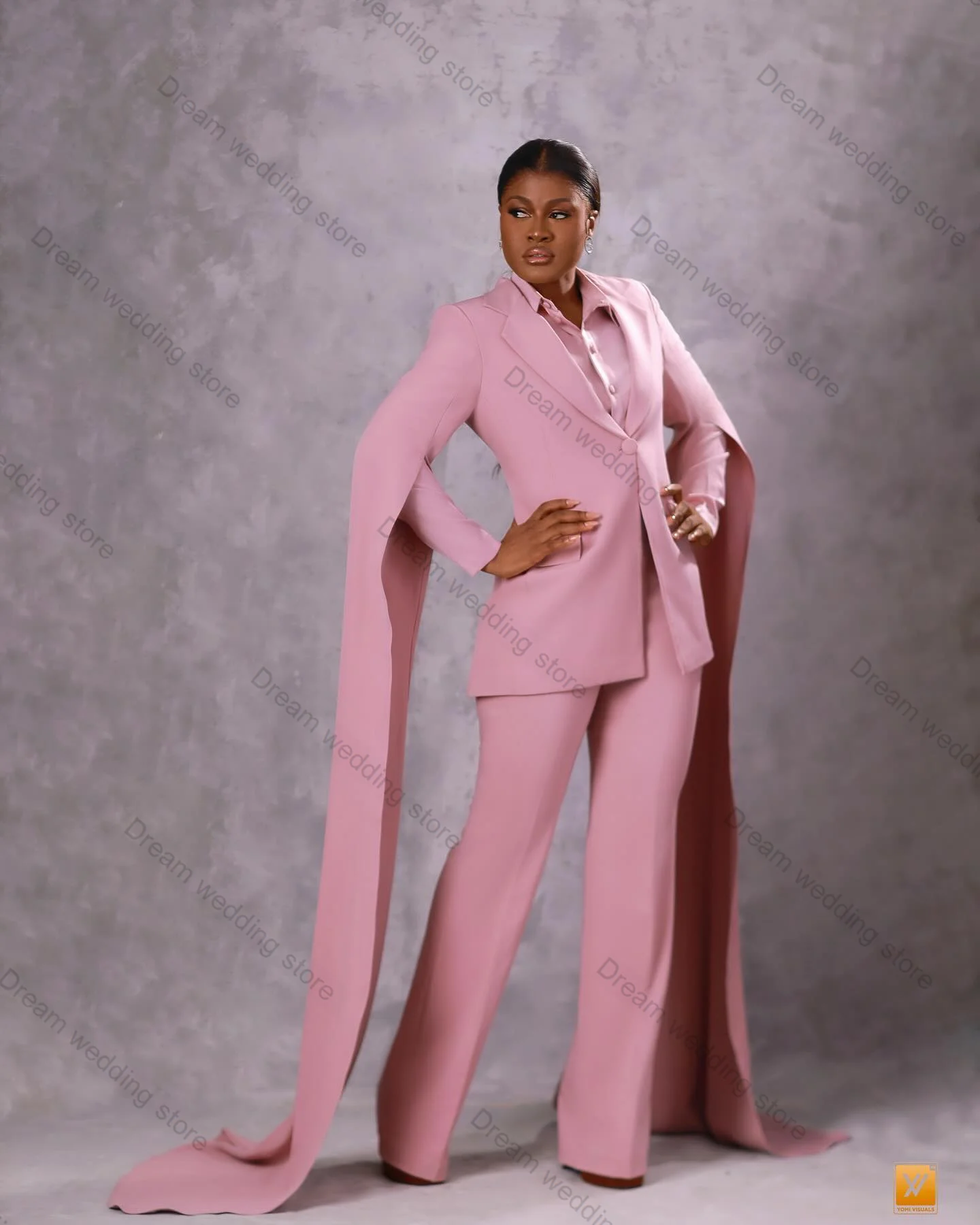 Pink Women Suit Pants Set 2 Piece Blazer+Trousers Formal Office Lady Jacket Lengthening Sleeves Wedding Tuxedos Customized Coat
Pink Women Suit Pants Set 2 Piece Blazer+Trousers Formal Office Lady Jacket Lengthening Sleeves Wedding Tuxedos Customized Coat