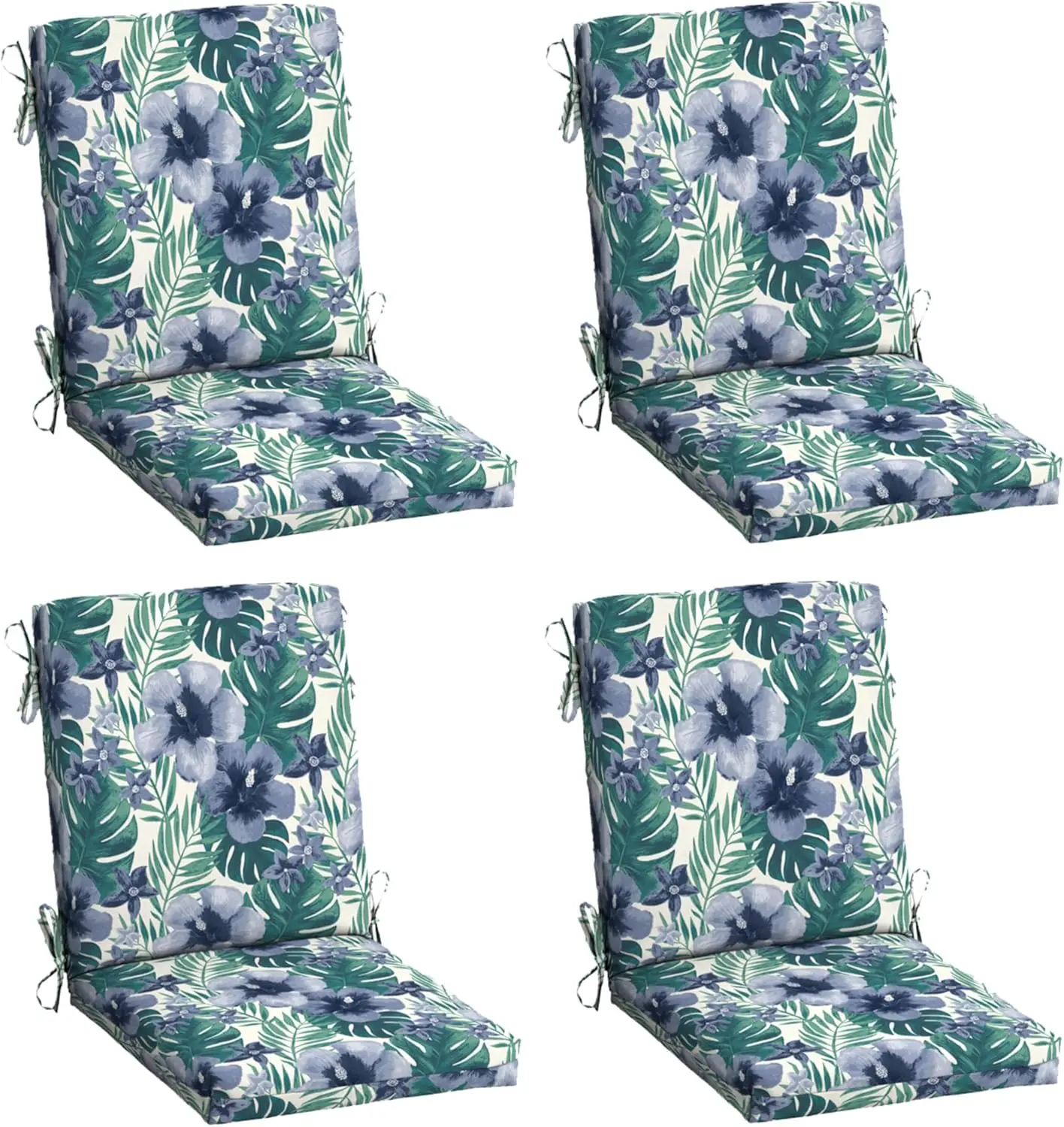 Arden 4-Pack Outdoor Patio Dining Chair Cushion, 20x44, Rain-Proof Seat Pad, Fade-Resistant Outdoor Cushion Salome Tropical
Arden 4-Pack Outdoor Patio Dining Chair Cushion, 20x44, Rain-Proof Seat Pad, Fade-Resistant Outdoor Cushion Salome Tropical