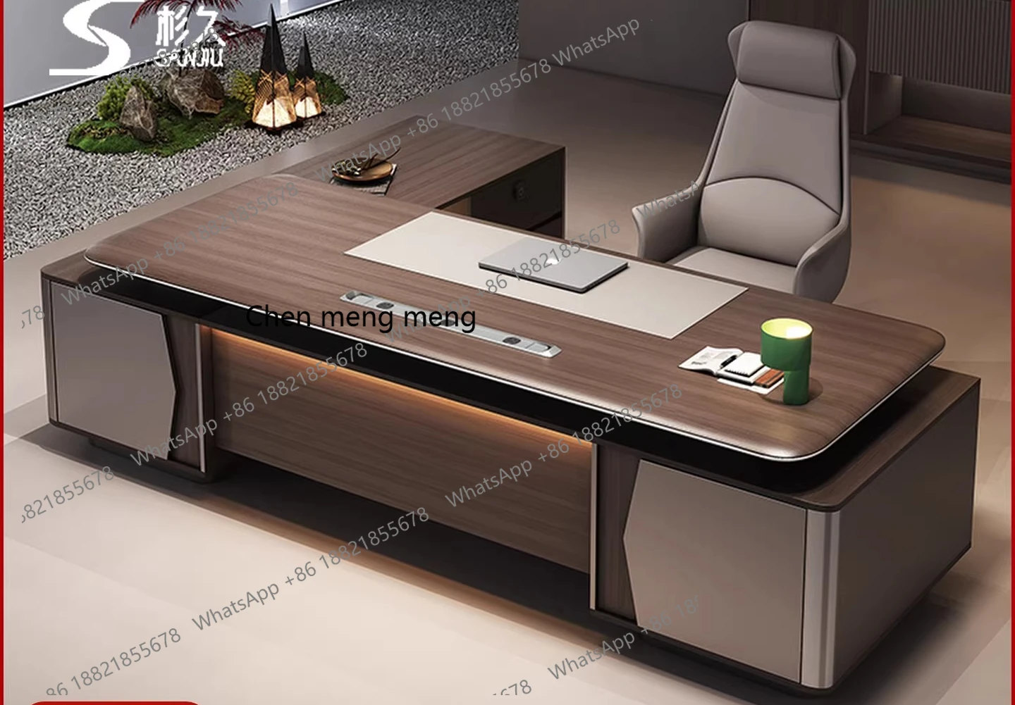 Light luxury high-end office modern simple manager supervisor desk high-end class desk furniture
Light luxury high-end office modern simple manager supervisor desk high-end class desk furniture