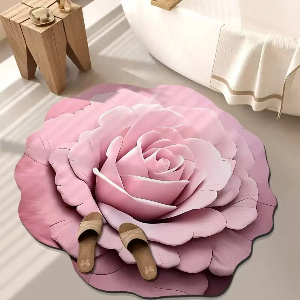 New 50*50cm Flower Carpet Soft Absorbent Door Gasket Irregular Shaped Non-slip Bathroom Floor Mat Living Room Tea Table Bedside
New 50*50cm Flower Carpet Soft Absorbent Door Gasket Irregular Shaped Non-slip Bathroom Floor Mat Living Room Tea Table Bedside