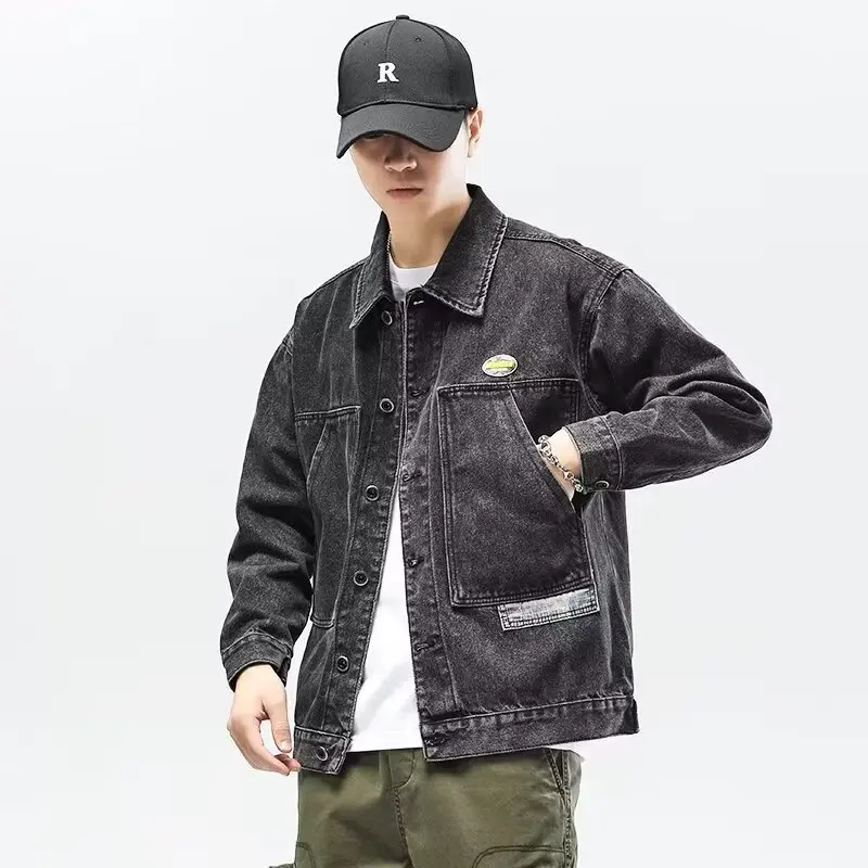 Cowboy jacket men's spring and autumn workwear loose trendy brand men's cardigan casual trendy top men's lapel jacket
Cowboy jacket men's spring and autumn workwear loose trendy brand men's cardigan casual trendy top men's lapel jacket