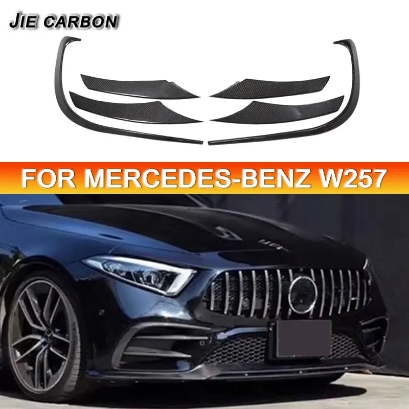 For Mercedes-Benz CLS-Class W257 Carbon Fiber Front Bumper Wind Blade Front Splitter Car Accessories Auto Parts
For Mercedes-Benz CLS-Class W257 Carbon Fiber Front Bumper Wind Blade Front Splitter Car Accessories Auto Parts