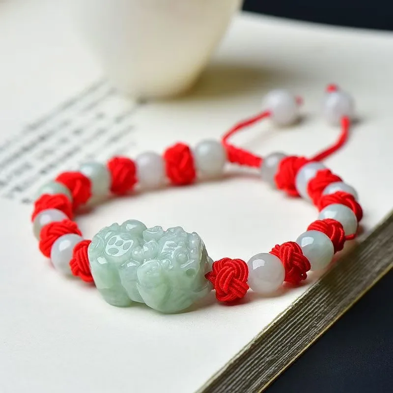 Natural Burmese Jadeite Pixiu Bracelet Fashion Accessories Real Jade Charm Beads Bangle Jewelry Amulet Luxury Gifts for Women
Natural Burmese Jadeite Pixiu Bracelet Fashion Accessories Real Jade Charm Beads Bangle Jewelry Amulet Luxury Gifts for Women