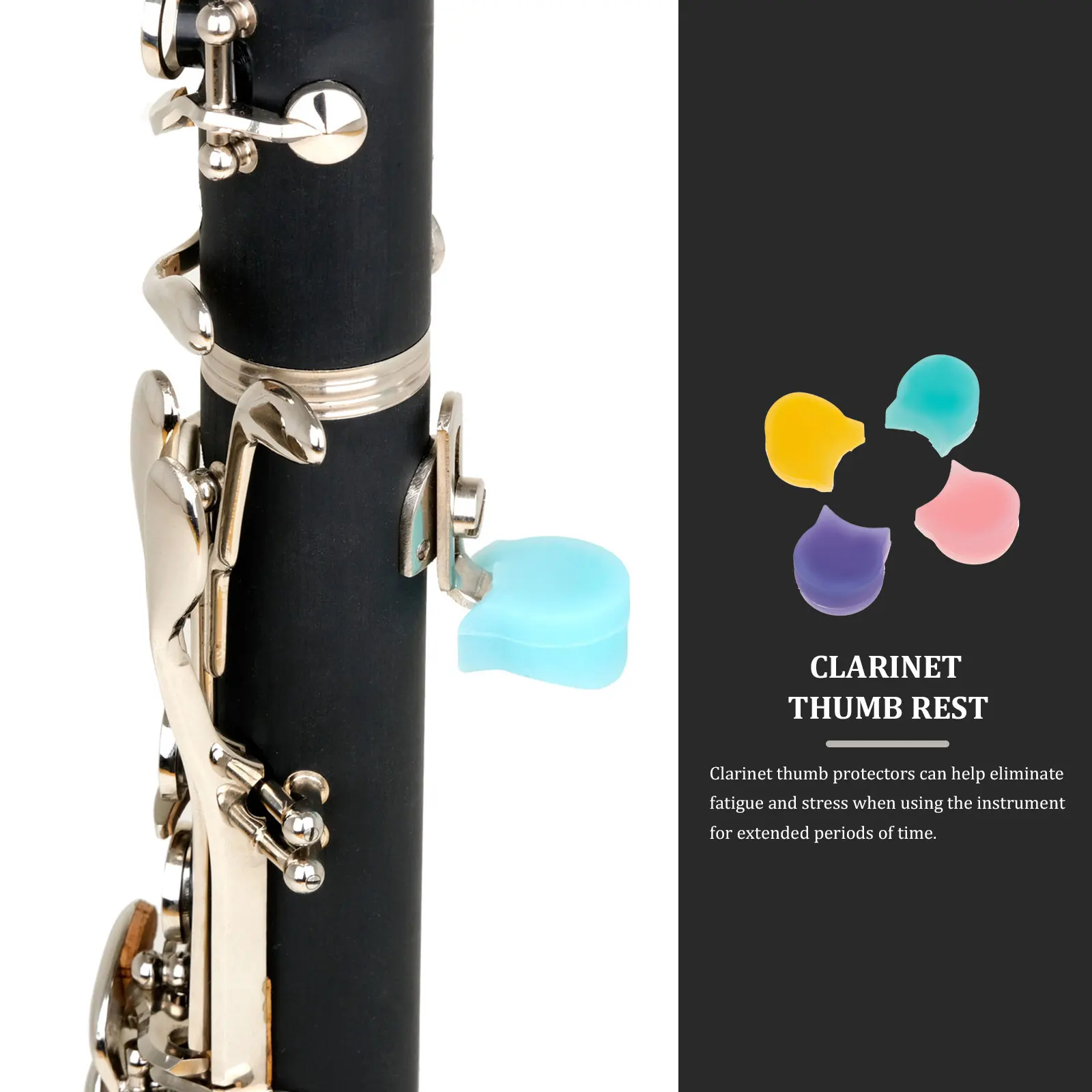 4 Pcs Thumb Protective Sleeve Clarinet Supple Pad Saxophone Rest Finger Cushion Lightweight Silica Gel Colorful Portable
4 Pcs Thumb Protective Sleeve Clarinet Supple Pad Saxophone Rest Finger Cushion Lightweight Silica Gel Colorful Portable