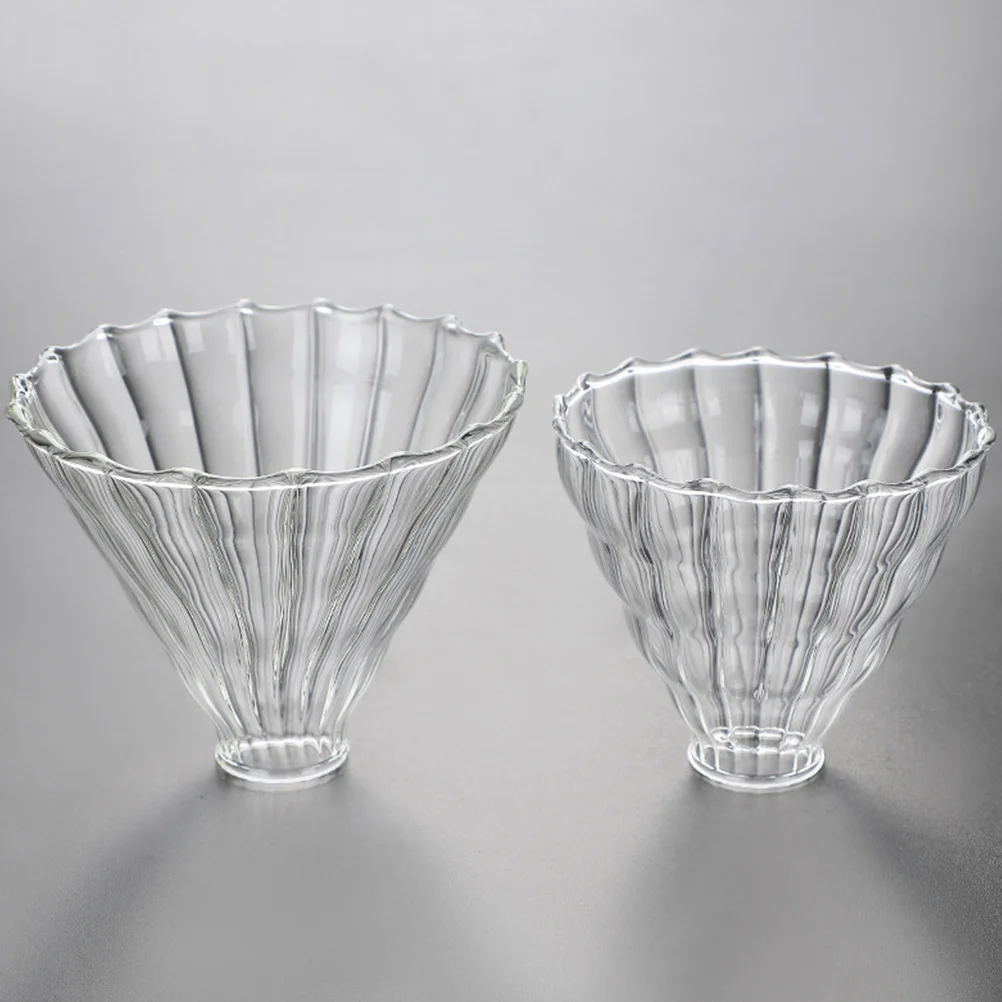 2pcs Stripe Glass Dripper Durable Reusable Home Coffee Drip Cup Tea Slag Filter Funnel Kitchen Bar Counter Tool Coffee Filter
2pcs Stripe Glass Dripper Durable Reusable Home Coffee Drip Cup Tea Slag Filter Funnel Kitchen Bar Counter Tool Coffee Filter