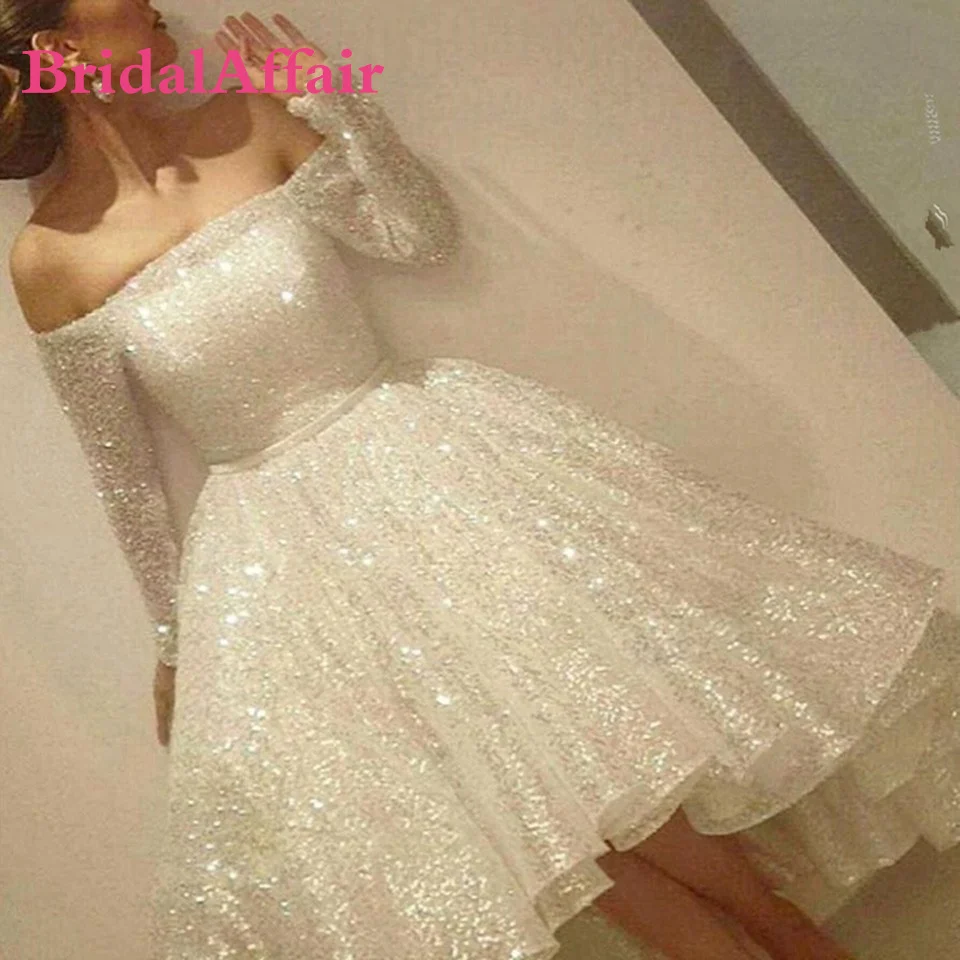 BridalAffair Glitter Prom Dresses Full Sleeves Sequin vestido de festa Ivory Party Gown Elegant Ankle Length Evening Gowns
BridalAffair Glitter Prom Dresses Full Sleeves Sequin vestido de festa Ivory Party Gown Elegant Ankle Length Evening Gowns