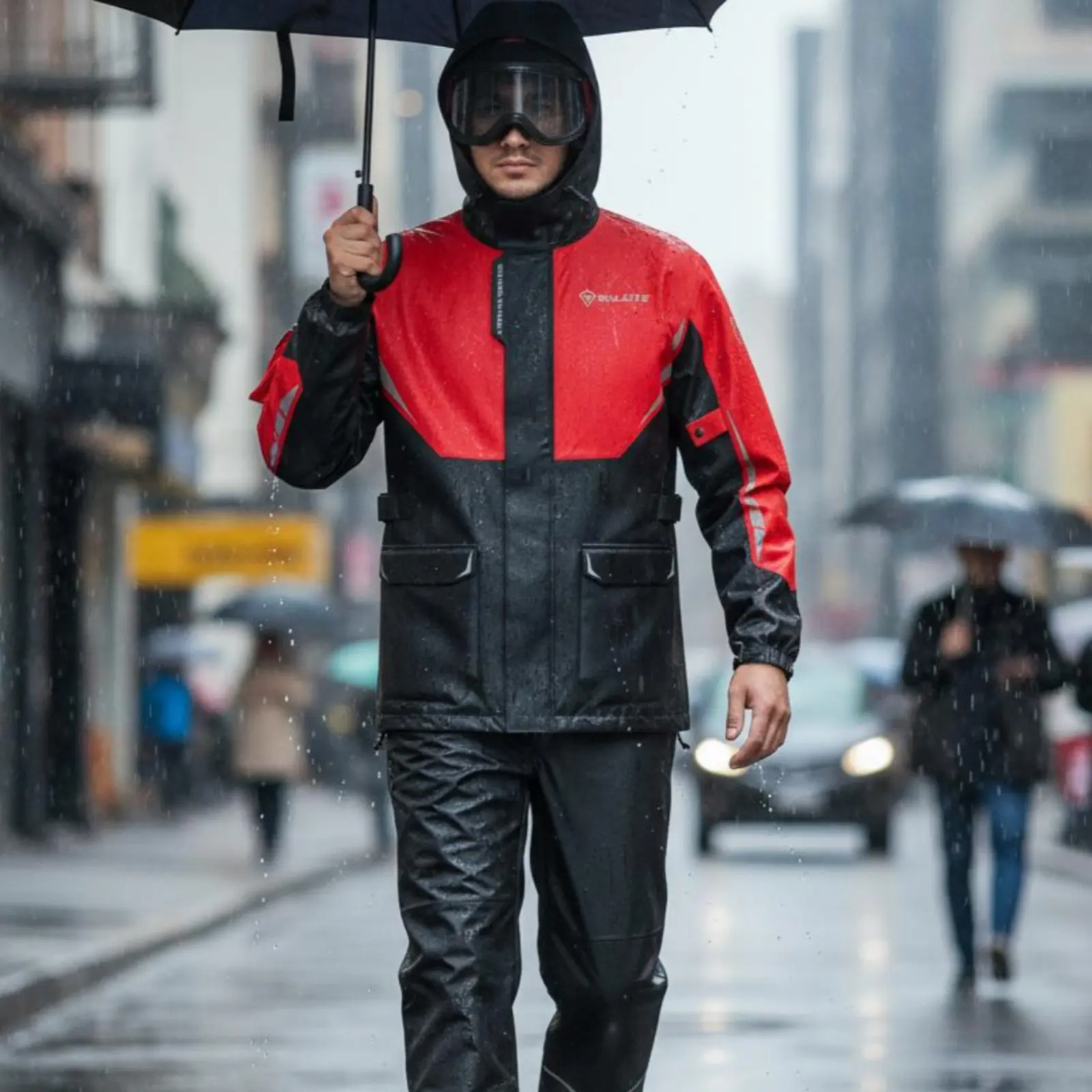 Motorbike Rainwear Set Windproof Motorbike Rain Gear Waterproof Riding Jacket Adjustable Cuffs Protective Clothing for Riders
Motorbike Rainwear Set Windproof Motorbike Rain Gear Waterproof Riding Jacket Adjustable Cuffs Protective Clothing for Riders