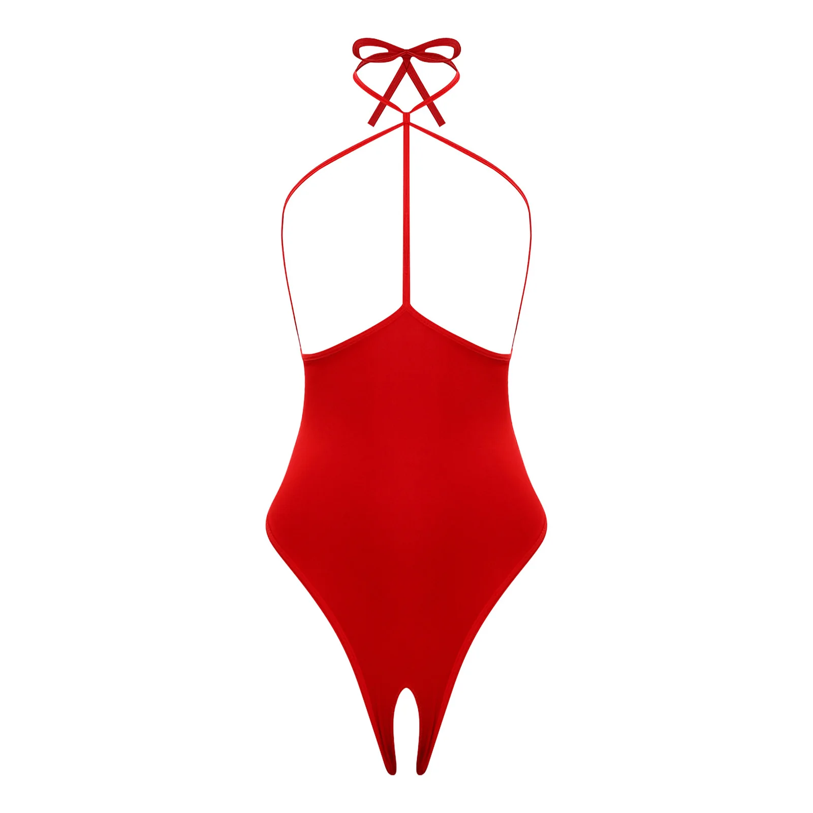 Womens Lingerie Alluring Open Chest Bodysuit Underwear Lace-up Halter Open Cup Cutout Crotch Slim-fit Leotard Jumpsuit Nightwear
Womens Lingerie Alluring Open Chest Bodysuit Underwear Lace-up Halter Open Cup Cutout Crotch Slim-fit Leotard Jumpsuit Nightwear