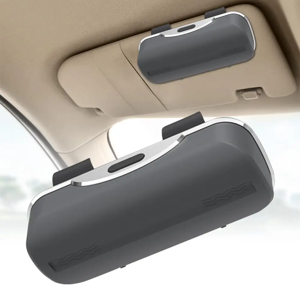 Gray Sunglasses Holder for Car, Universal Visor Glasses Case Push-Button Switch Sunglasses Holder Clip Scratch-Resistant Dust
Gray Sunglasses Holder for Car, Universal Visor Glasses Case Push-Button Switch Sunglasses Holder Clip Scratch-Resistant Dust