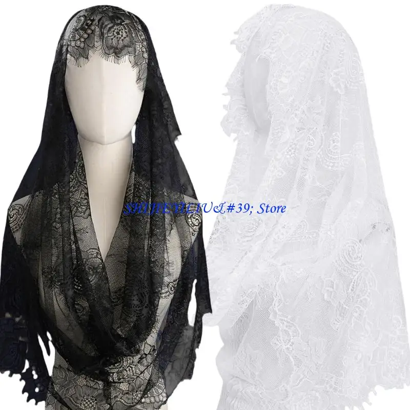 E21F Gothic Wedding Headpiece Lace Veils Lightweight Fabric Bridal Ceremony
E21F Gothic Wedding Headpiece Lace Veils Lightweight Fabric Bridal Ceremony