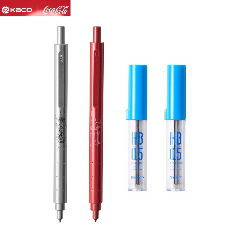 KACO Coca-Cola Rocket Mechanical Pencil,0.5mm Unique Bubble Lines Design,Break-Resistant HB Lead Smooth Writing For Student Kids
KACO Coca-Cola Rocket Mechanical Pencil,0.5mm Unique Bubble Lines Design,Break-Resistant HB Lead Smooth Writing For Student Kids