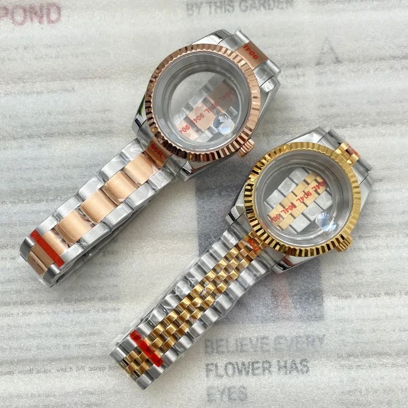 NH35 case dog tooth ring diary room gold room rose gold case strap sapphire glass compatible with NH36 movement
NH35 case dog tooth ring diary room gold room rose gold case strap sapphire glass compatible with NH36 movement