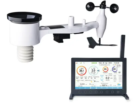 Estación meteorológica inalámbrica Misol HP2561, pantalla a color TFT de 433Mhz con matriz de sensores 7 en 1, conexión wifi