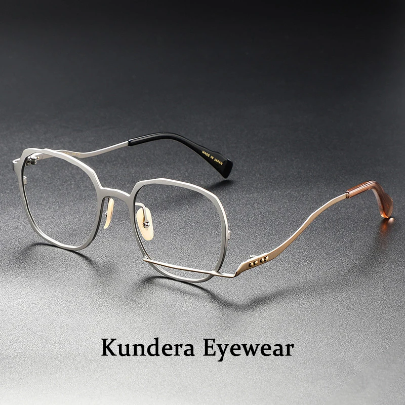 Plate foot cover irregular large frame fashion personalized eyeglasses frame ultra-light pure titanium eyeglasses frame
Plate foot cover irregular large frame fashion personalized eyeglasses frame ultra-light pure titanium eyeglasses frame