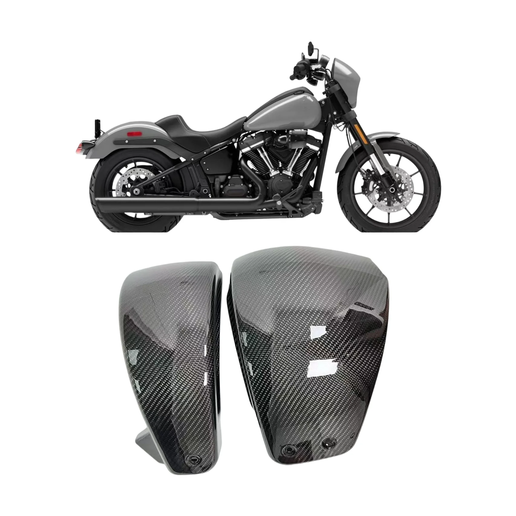 for Harley Davidson Low Footpeg Carbon Fiber Battery Cover Protective Frame Motorcycle Modification Parts
for Harley Davidson Low Footpeg Carbon Fiber Battery Cover Protective Frame Motorcycle Modification Parts