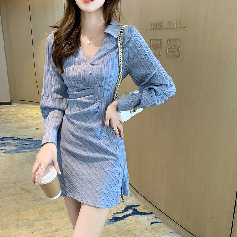 Women's Spring Wear New Long Sleeve Stripes Fashion Unique Irregular A-Line Dress
Women's Spring Wear New Long Sleeve Stripes Fashion Unique Irregular A-Line Dress