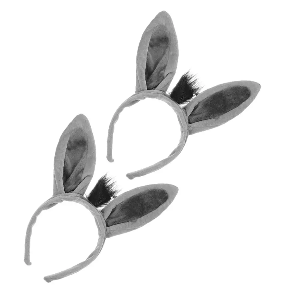 Little Donkey Headband 2 Pcs Grey Fabric Animal Ears Headdress Women Girls Child Funny Accessories Hair Hoops Prop
Little Donkey Headband 2 Pcs Grey Fabric Animal Ears Headdress Women Girls Child Funny Accessories Hair Hoops Prop