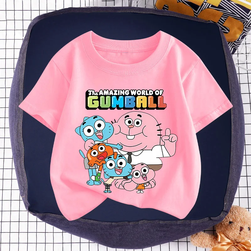 The Amazing World of Gumball Kids T-Shirt Summer Anais Darwin Short Sleeve Tee Cartoon Clothes Cute Boy Girl Tops Birthday Gift
The Amazing World of Gumball Kids T-Shirt Summer Anais Darwin Short Sleeve Tee Cartoon Clothes Cute Boy Girl Tops Birthday Gift