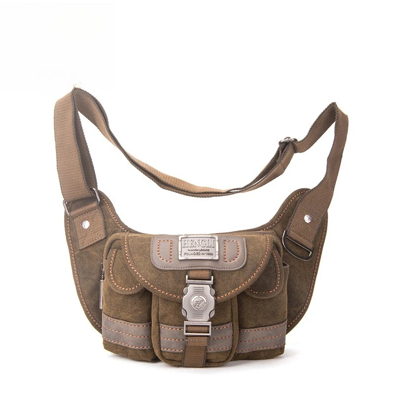 Retro Canvas Shoulder Bag Men Fashion Multi-Functional Pockets Leisure Travel Phone Bag Vintage Walking Mountaineering Package
Retro Canvas Shoulder Bag Men Fashion Multi-Functional Pockets Leisure Travel Phone Bag Vintage Walking Mountaineering Package