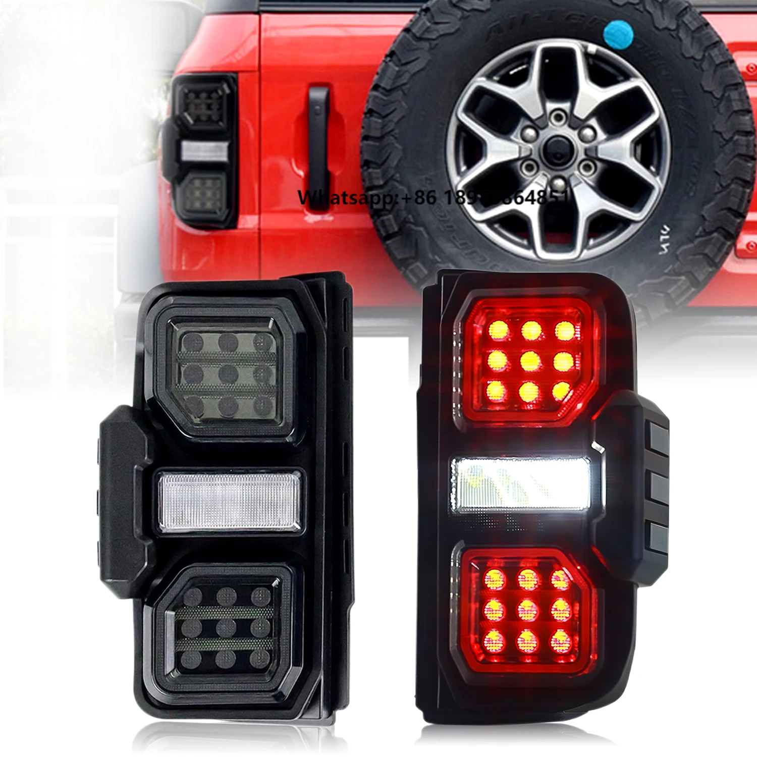HCMOTIONZ LED Tail Lights Assembly 2021 2022 2023 2024 Start up Animation for Ford Bronco 6th Gen Sequential Rear Lamps
HCMOTIONZ LED Tail Lights Assembly 2021 2022 2023 2024 Start up Animation for Ford Bronco 6th Gen Sequential Rear Lamps