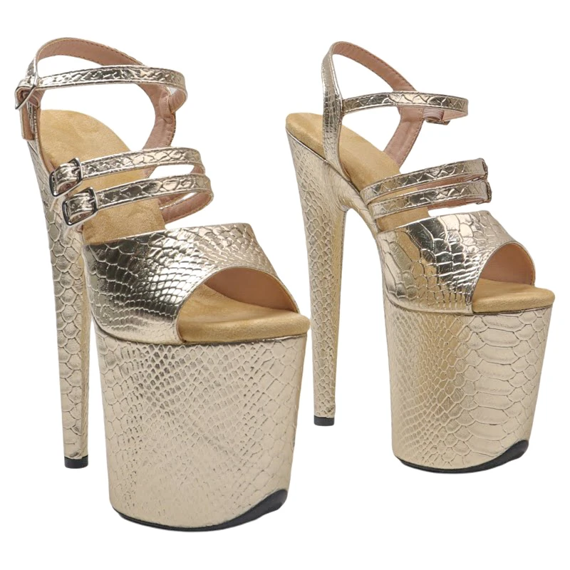Leecabe 20CM/8inch Snake Upper upper Open toe Platform high heel sandals shoes stripper heel pole dance shoes
Leecabe 20CM/8inch Snake Upper upper Open toe Platform high heel sandals shoes stripper heel pole dance shoes