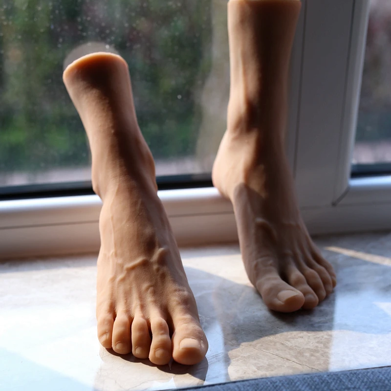 Realistic Male Foot Model Handsome Silicone Artificial Feet for Shoes Sock Display Photography Props Fake Nail Practice W40
Realistic Male Foot Model Handsome Silicone Artificial Feet for Shoes Sock Display Photography Props Fake Nail Practice W40