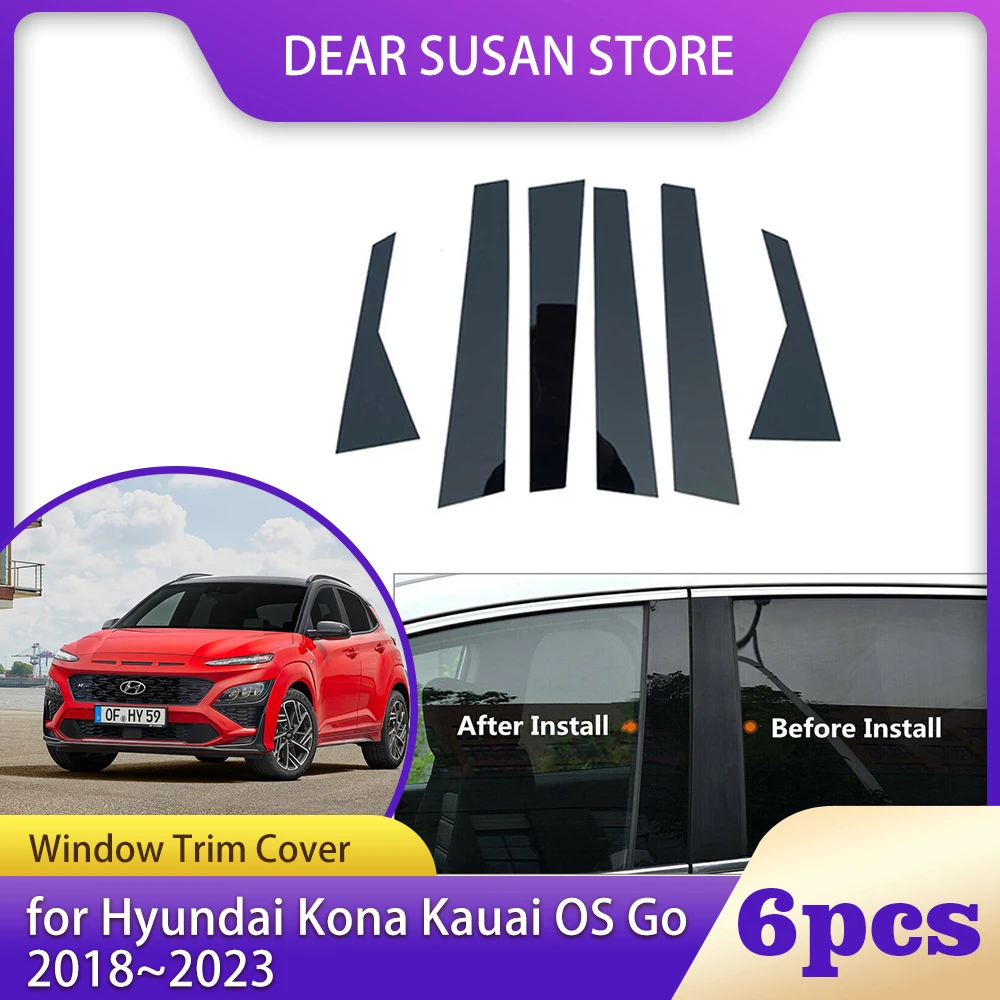 6 шт., декоративные наклейки на окна автомобиля для Hyundai Kona Kauai OS Go N Line 2018 ~ 2023 2019
6 шт., декоративные наклейки на окна автомобиля для Hyundai Kona Kauai OS Go N Line 2018 ~ 2023 2019
