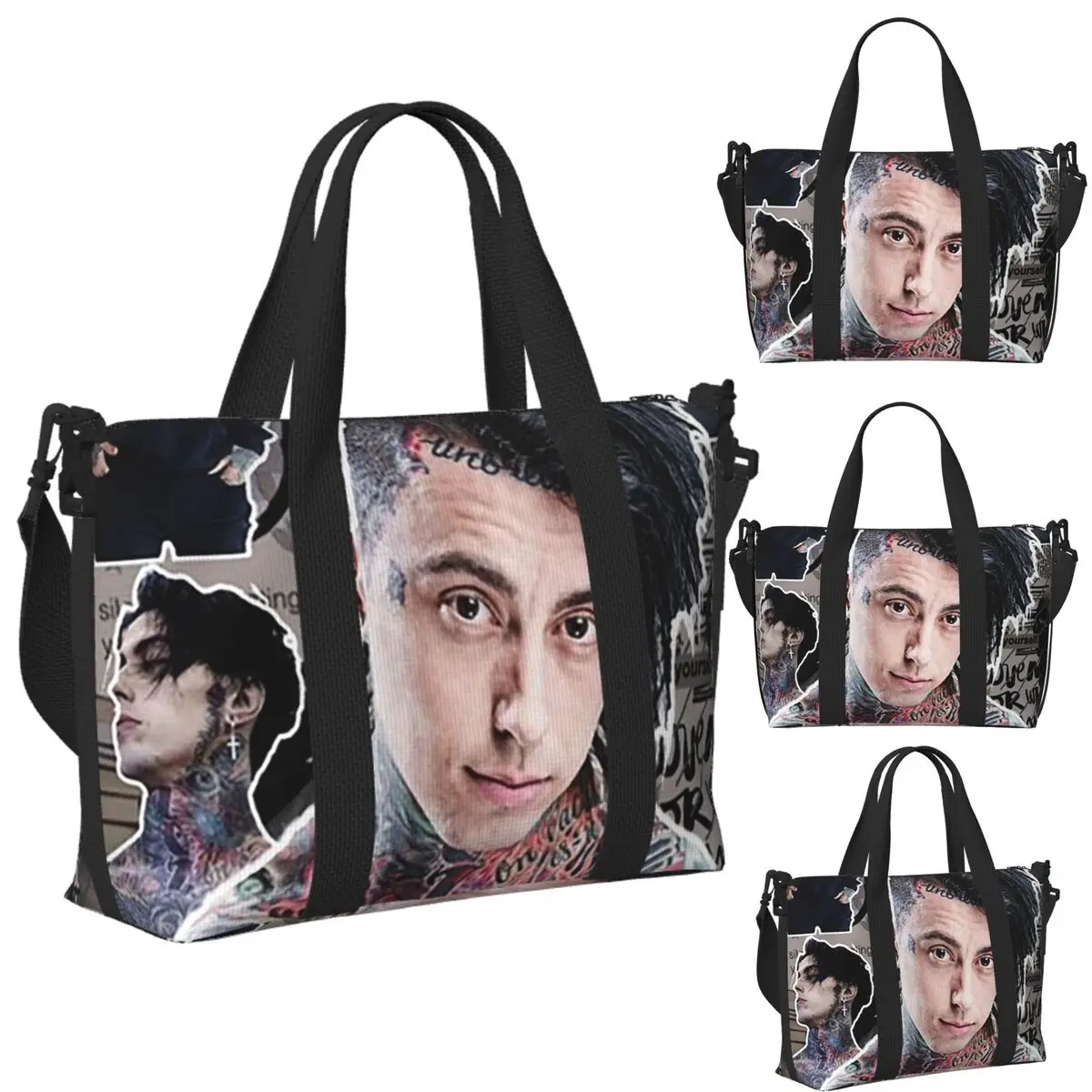 Изготовленная на заказ фотоколлаж Ronnie Radke, высококачественная пляжная дорожная сумка, сумки-тоут для спортзала, спортивная женская дорожная сумка для покупок
Изготовленная на заказ фотоколлаж Ronnie Radke, высококачественная пляжная дорожная сумка, сумки-тоут для спортзала, спортивная женская дорожная сумка для покупок