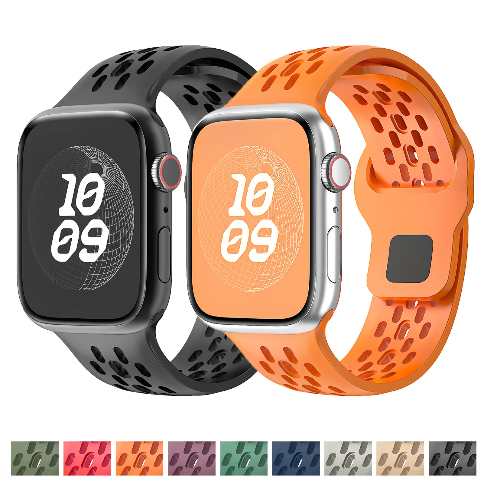 Ремешок силиконовый для Apple watch band, спортивный браслет для iwatch Series 9 8 7 6 SE Ultra 2, 45 мм 44 мм 49 мм 40 мм 41 мм 38
Ремешок силиконовый для Apple watch band, спортивный браслет для iwatch Series 9 8 7 6 SE Ultra 2, 45 мм 44 мм 49 мм 40 мм 41 мм 38