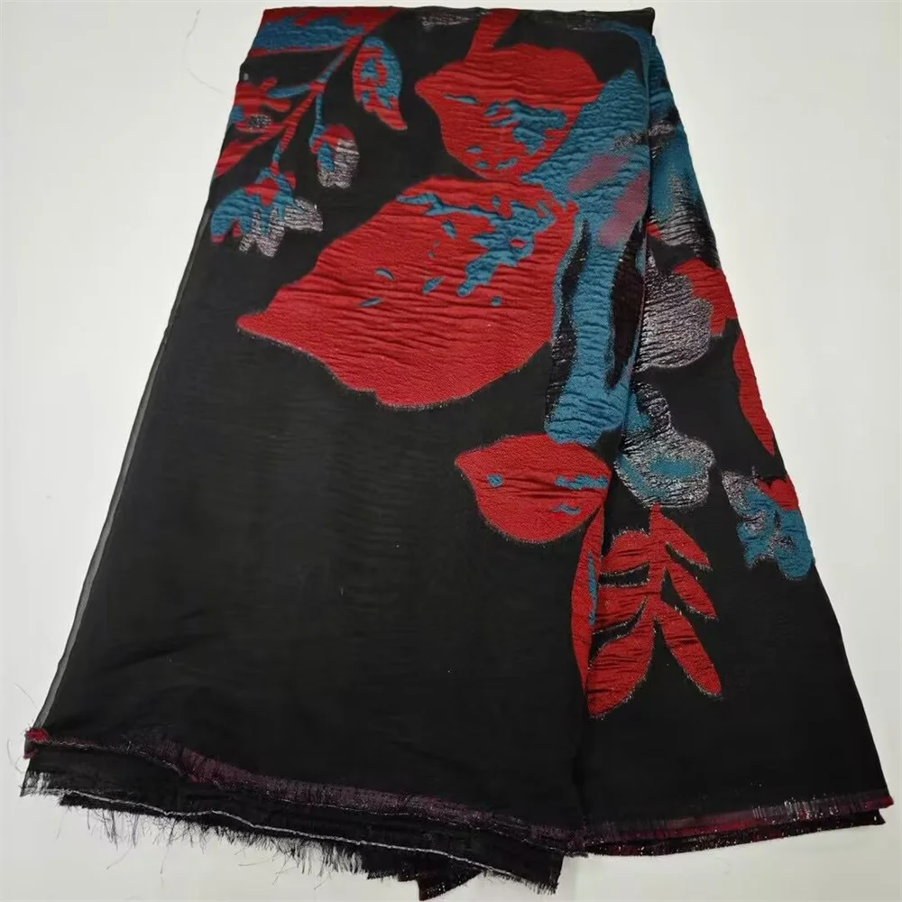 African Jacquard Brocade Luxury Fabric Nigerian Organza Mesh Lace Cloth Tulle Material French Net Brocard Tissu 5Yards DJO54
African Jacquard Brocade Luxury Fabric Nigerian Organza Mesh Lace Cloth Tulle Material French Net Brocard Tissu 5Yards DJO54