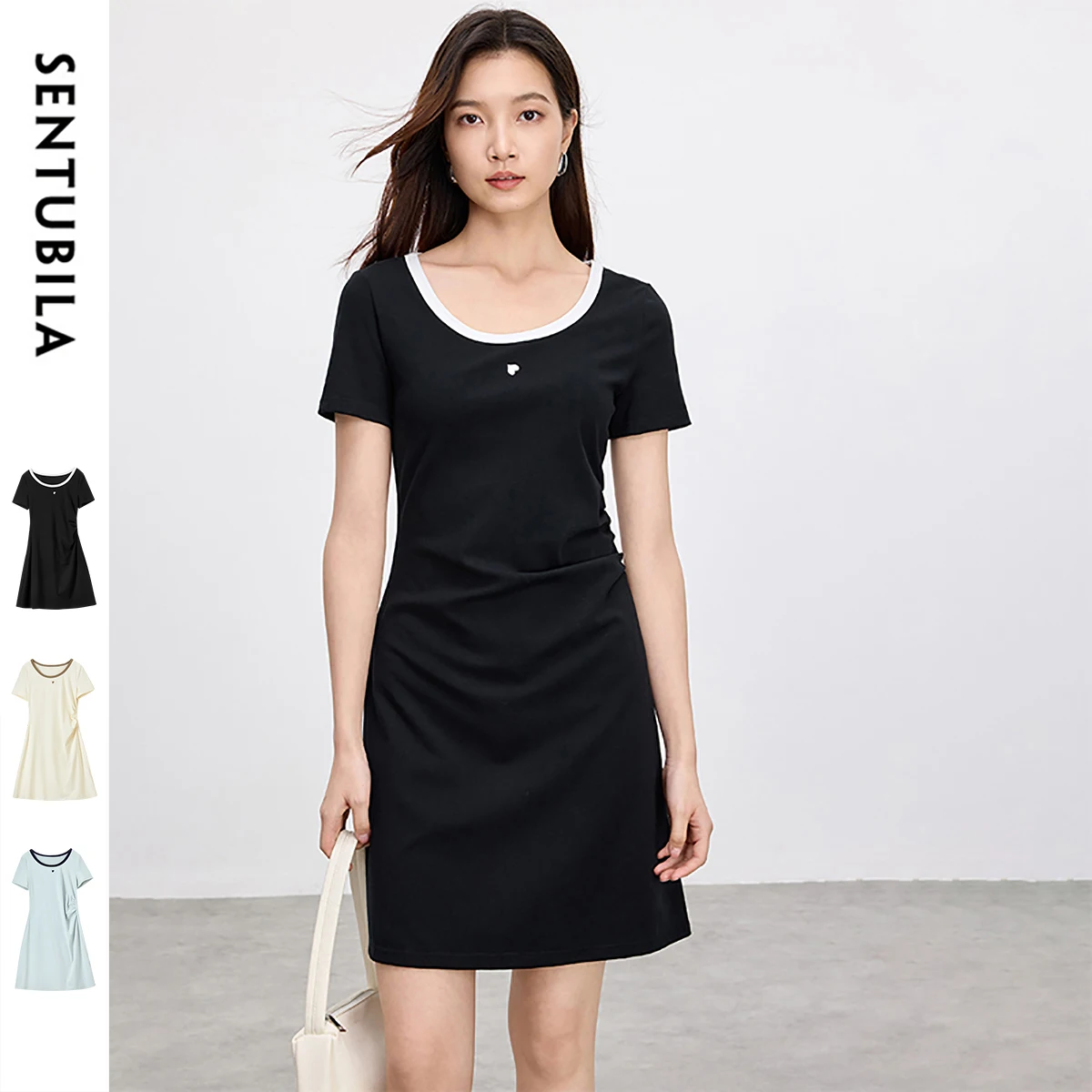 SENTUBILA Summer Dresses 2025 Woman Cotton Spliced U Collar Embroidery Slim Waist A-line Female Evening Mini Dress 152L59187
SENTUBILA Summer Dresses 2025 Woman Cotton Spliced U Collar Embroidery Slim Waist A-line Female Evening Mini Dress 152L59187