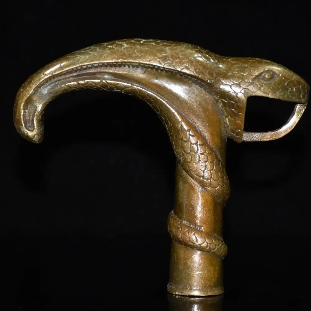 Zodiac snake Head Walking Stick Head handle Statue
Zodiac snake Head Walking Stick Head handle Statue