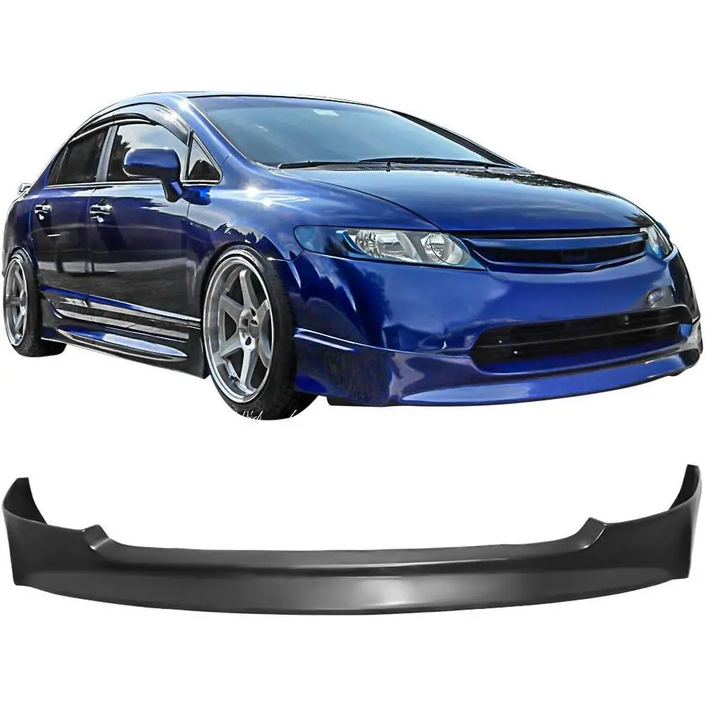 Front Bumper Lip Compatible With 2006-2008 HONDA CIVIC 4 DOOR SEDAN, DM Style PU Black Front Lip Spoiler Splitter by , 2007
Front Bumper Lip Compatible With 2006-2008 HONDA CIVIC 4 DOOR SEDAN, DM Style PU Black Front Lip Spoiler Splitter by , 2007