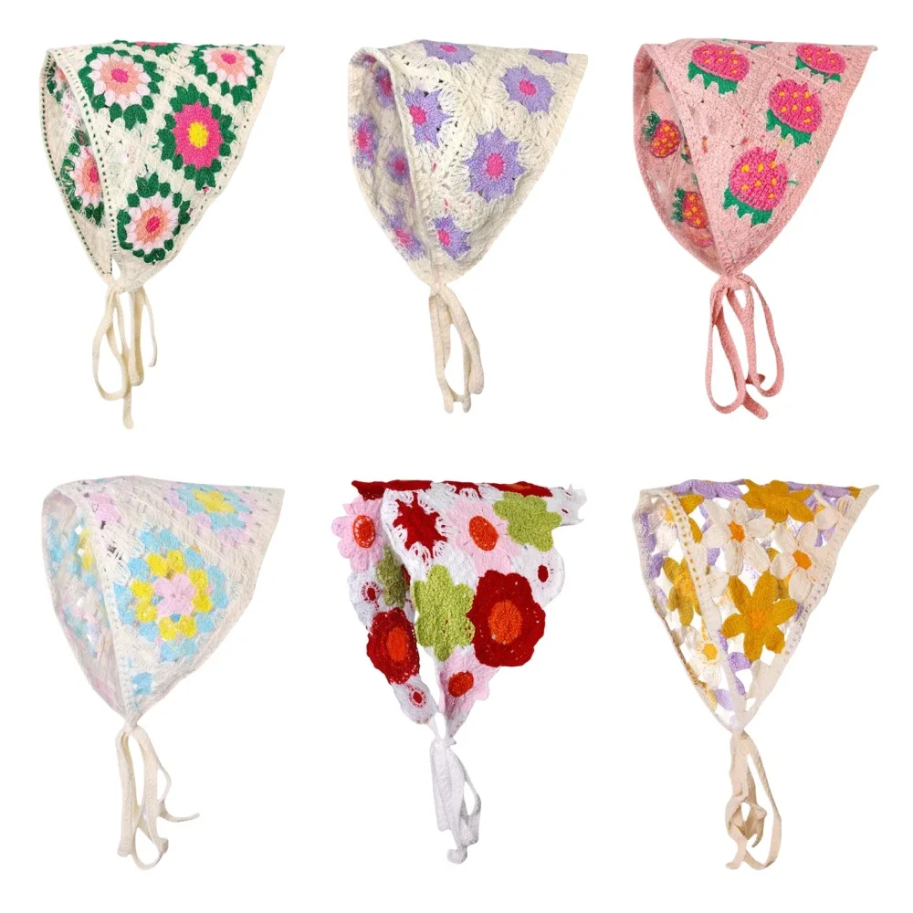 1 Pcs Women's Hair Scarf Fashionable Sweet Rustic Style Knitted Flower Triangular Headscarf Cute Kawaii Ladies' Hair Accessories
1 Pcs Women's Hair Scarf Fashionable Sweet Rustic Style Knitted Flower Triangular Headscarf Cute Kawaii Ladies' Hair Accessories