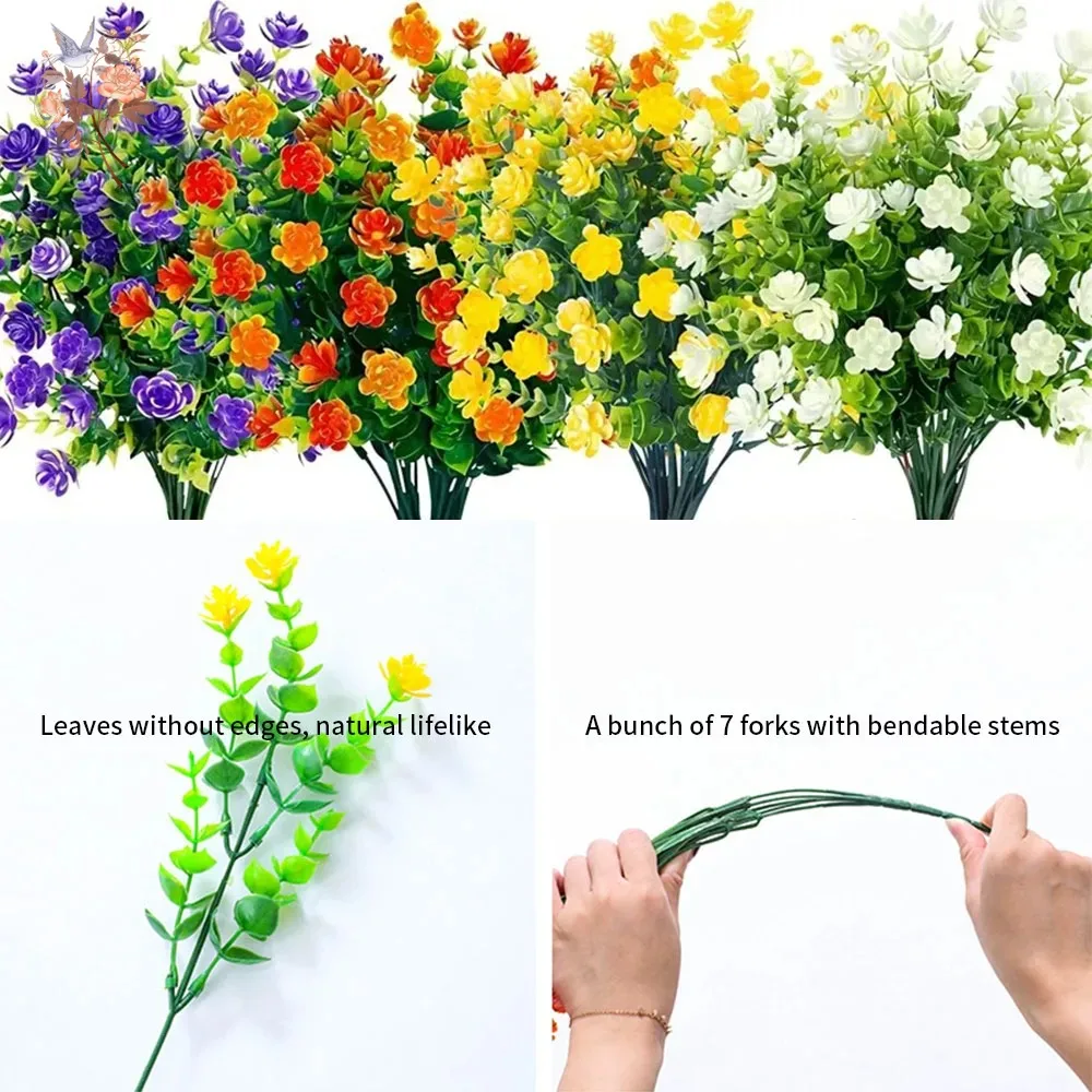 1 Bundle Artificial Plastic Flowers Eucalyptus Greenery Plants Faux Shrubs Plants Outdoor Window Balcony Home Yard Garden Decor
1 Bundle Artificial Plastic Flowers Eucalyptus Greenery Plants Faux Shrubs Plants Outdoor Window Balcony Home Yard Garden Decor