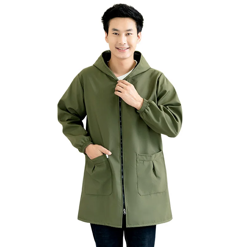 Plush smock men's work clothes new waterproof and oil-proof long-sleeved protective clothing and winter home kitchen apron coat
Plush smock men's work clothes new waterproof and oil-proof long-sleeved protective clothing and winter home kitchen apron coat